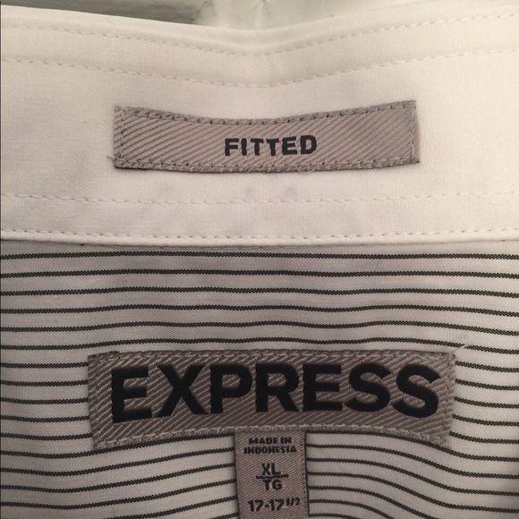 EXPRESS men’s contrast fitted collar shirt XL - Picture 3 of 5